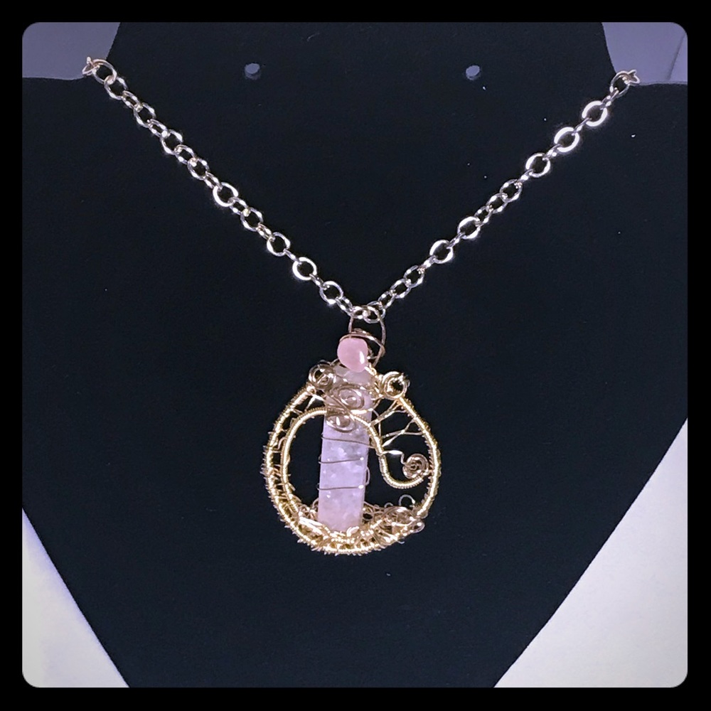 Pink Potion, pink quartz stone, bathed & energized
